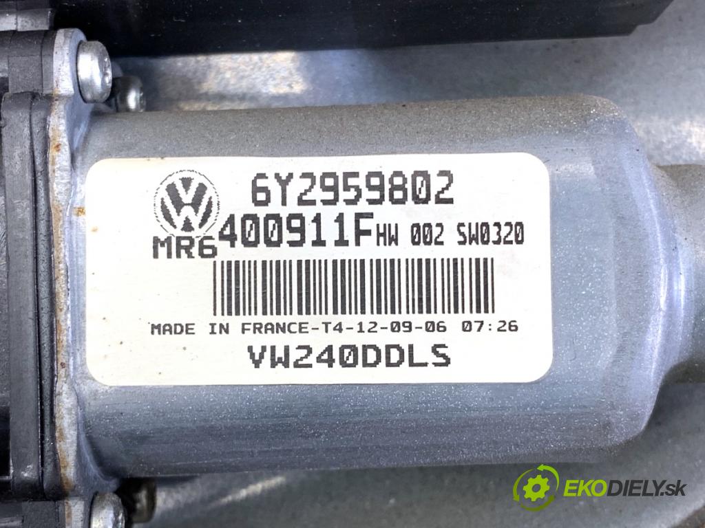 VW POLO IV 9N liftback 2006 51 kW 1.4 TDI 1422 mechanismus okna levý přední část 6Y2959802