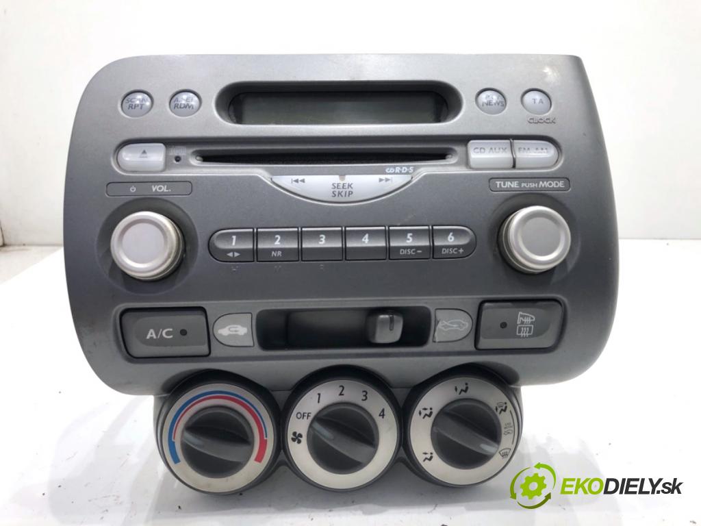 HONDA JAZZ II liftback 2006 57 kW 1.2 i-DSI (GD5, GE2) 1243 RADIO 39100-SAA-G132N5 (Audio zariadenie)