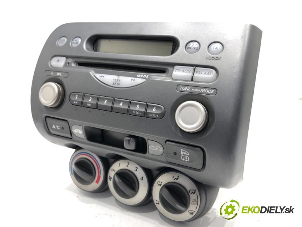 HONDA JAZZ II liftback 2006 57 kW 1.2 i-DSI (GD5, GE2) 1243 RADIO 39100-SAA-G132N5 (Audio zariadenie)