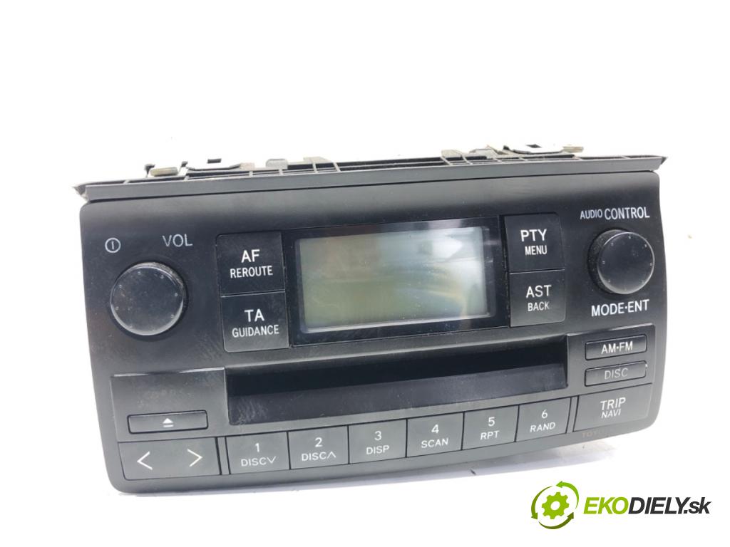 TOYOTA COROLLA E12 liftback 2003 81 kW 1.6 VVT-i (ZZE121_) 1598 RADIO 86120-02260 (Audio zariadenie)