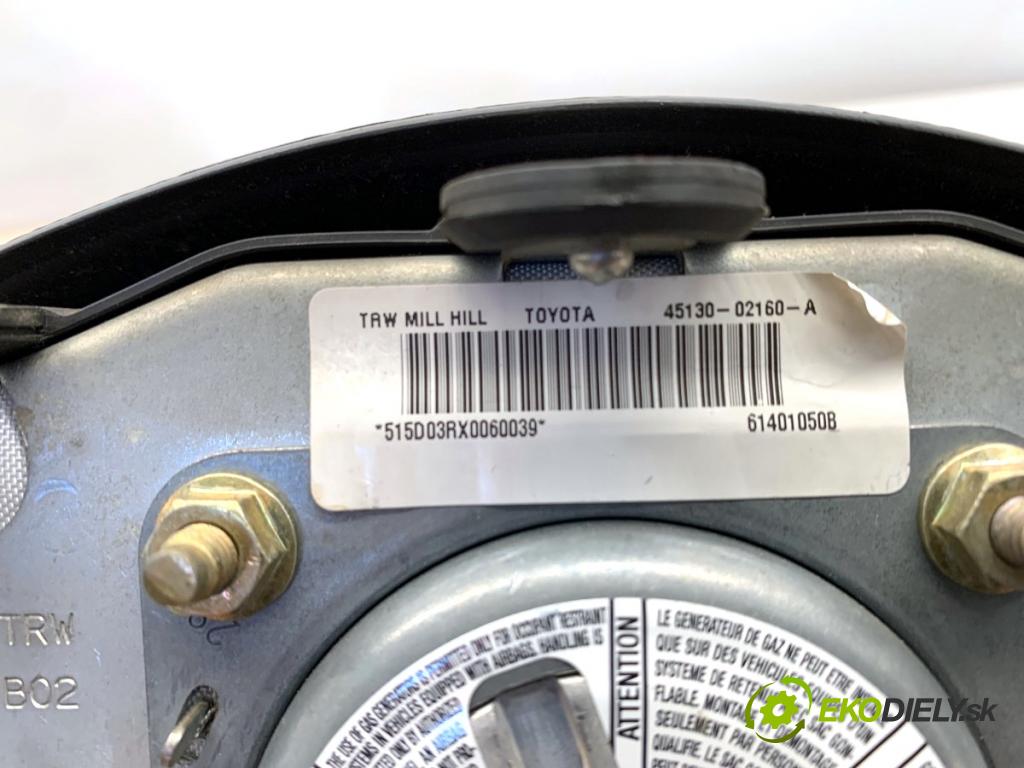 TOYOTA COROLLA E12 liftback 2003 81 kW 1.6 VVT-i (ZZE121_) 1598 AirBag volantu 45130-02160-A (Airbag)