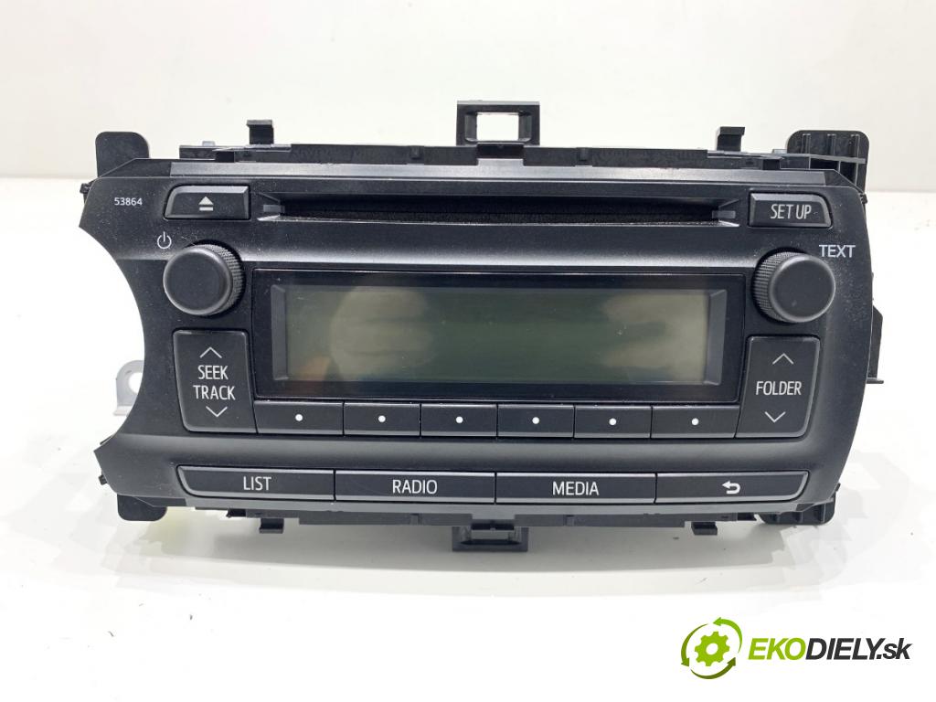 TOYOTA YARIS III liftback 2016 73 kW 1.3 (NSP130_) 1329 RADIO 86120-0D640 (Audio zariadenie)