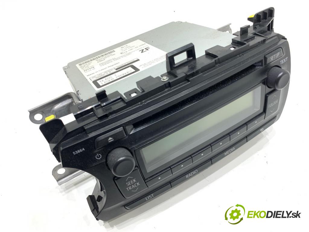 TOYOTA YARIS III liftback 2016 73 kW 1.3 (NSP130_) 1329 RADIO 86120-0D640 (Audio zariadenie)