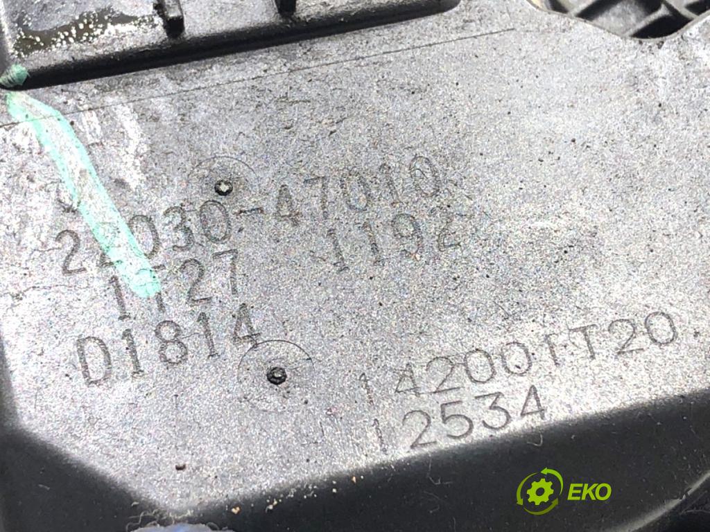TOYOTA YARIS III liftback 2016 73 kW 1.3 (NSP130_) 1329 Škrtiaca klapka 22030-47010 (Škrtiaca klapka)