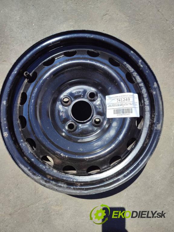 TOYOTA YARIS III liftback 2016 73 kW 1.3 (NSP130_) 1329 disk plechový 15 4X100 5J ET 39 