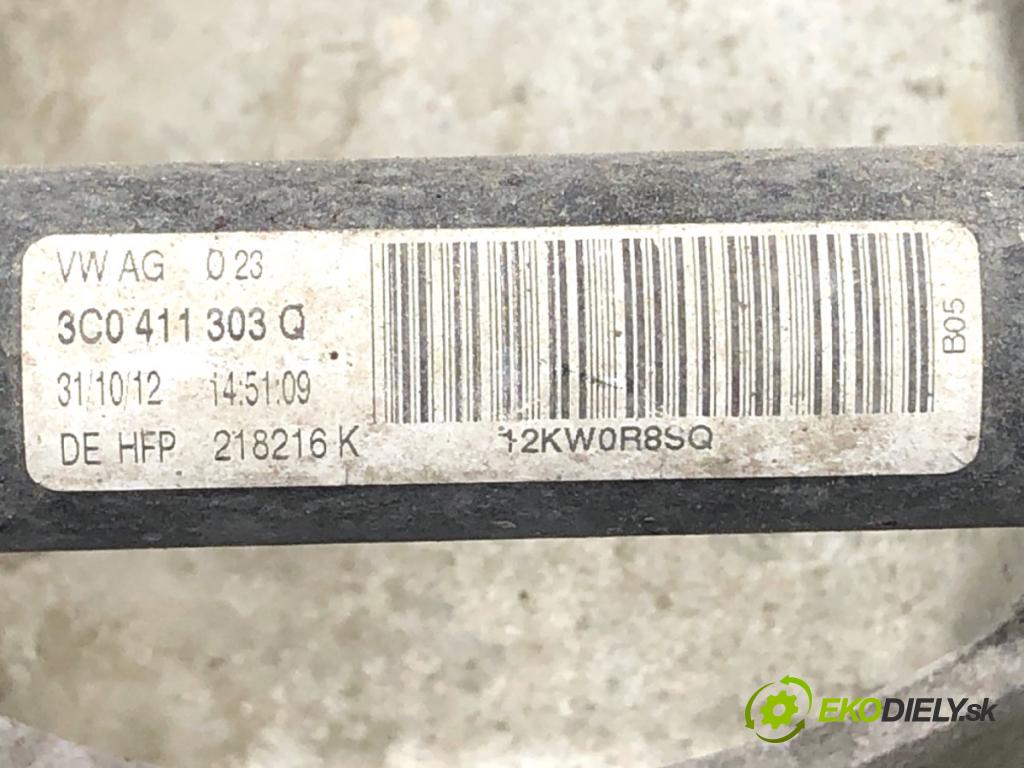 VW PASSAT B7 Kombi 2012 103 kW 2.0 TDI 1968 výztuha pod motor 7N0199369A (Výztuhy přední)
