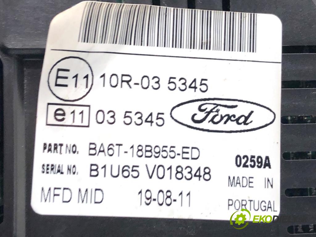 FORD FIESTA MK7 liftback 2011 51 kW 1.4 TDCi 1399 Dislpej BA6T-18B955-ED (Prístrojová doska)