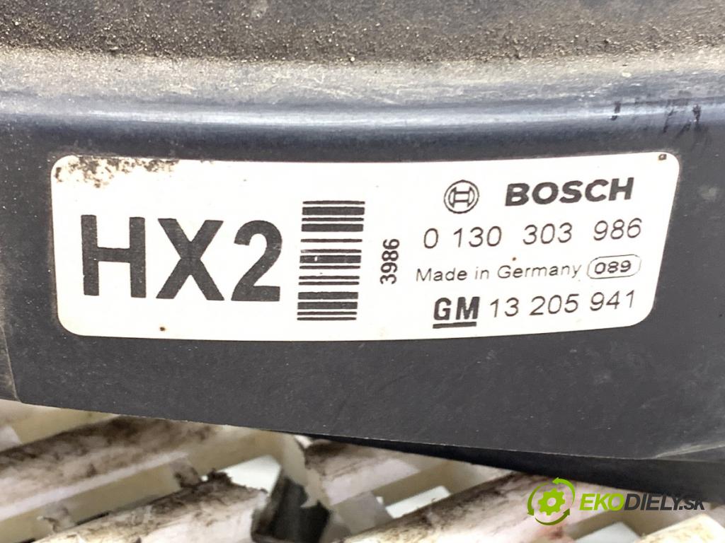 OPEL ZAFIRA B Nadwozie pełne/minivan 2005 103 kW 1.8 VAN (M75) 1796 ventilátor chladiče 13205941 0130303986 (Ventilátory)