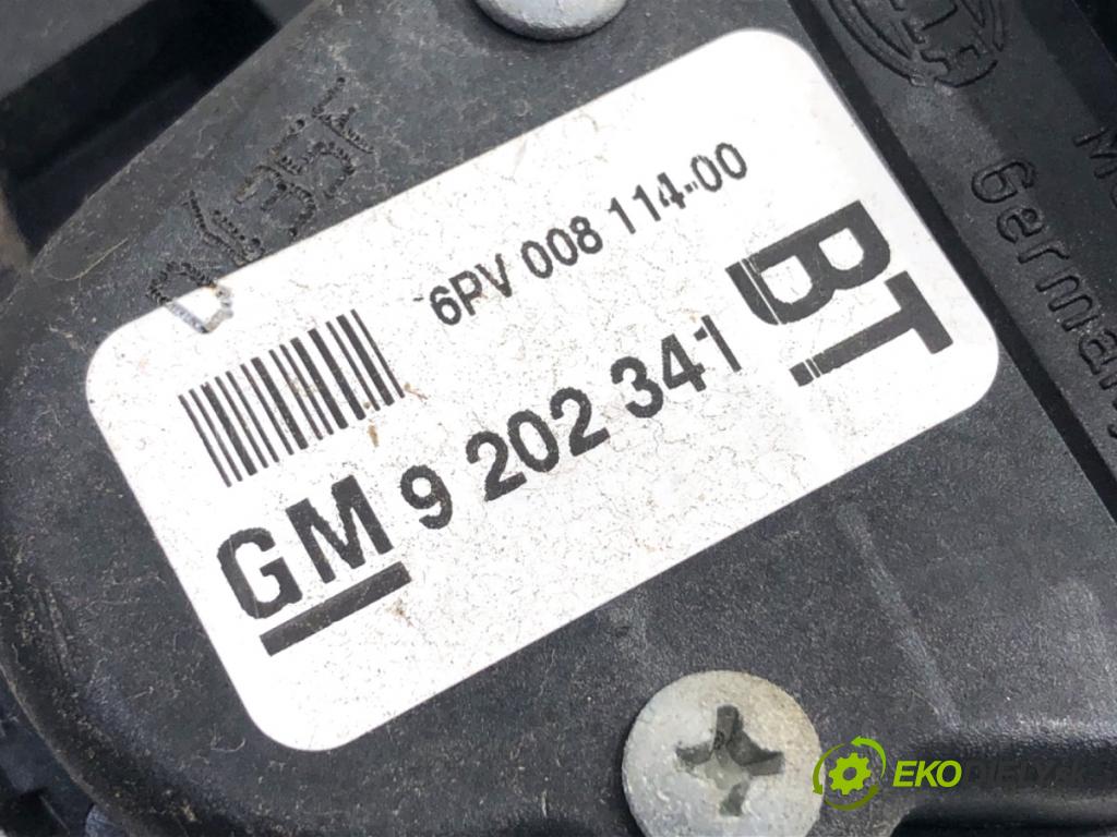 OPEL ZAFIRA B Nadwozie pełne/minivan 2005 103 kW 1.8 VAN (M75) 1796 Potenciometer plynu 9202341 (Potenciometer plynového pedálu)