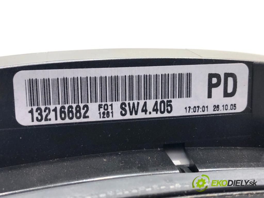 OPEL ZAFIRA B Nadwozie pełne/minivan 2005 103 kW 1.8 VAN (M75) 1796 Prístrojovka 13216682 (Prístrojová doska)