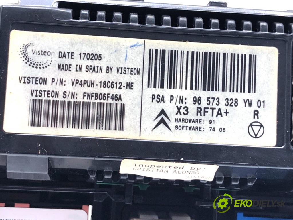 CITROEN C5 II liftback 2005 103 kW 2.0 16V (RCRFJB, RCRFJC) 1997 Panel ovládania kúrenia 96573328YW (Prepínacie páčky pod volantom)