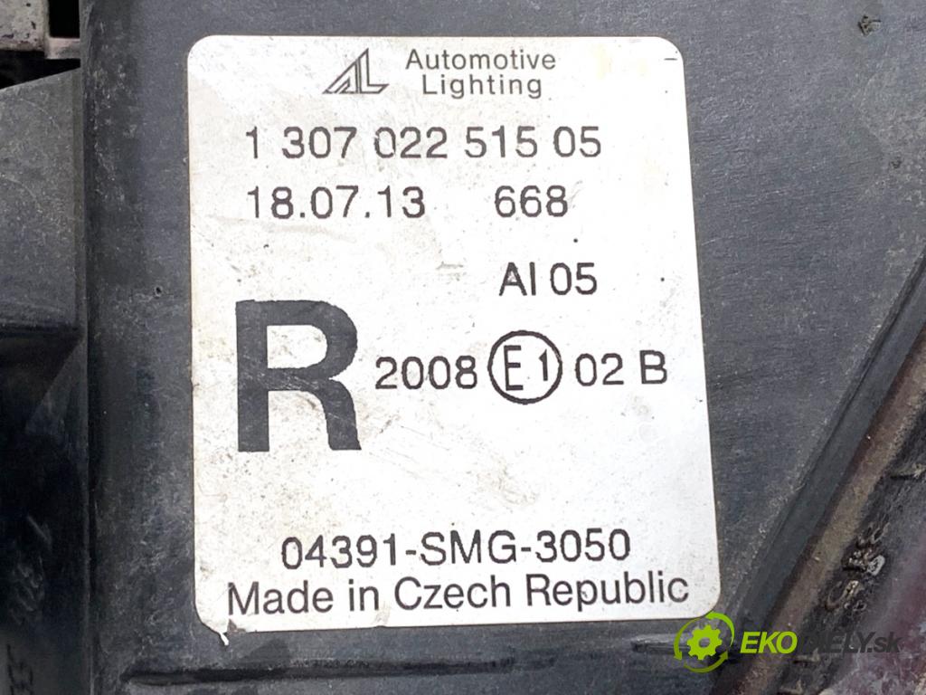 HONDA CIVIC VIII liftback 2007 103 kW 1.8 (FN1, FK2) 1799 hmlové svetlo, hmlovka pravý přední část 04391-SMG-3050