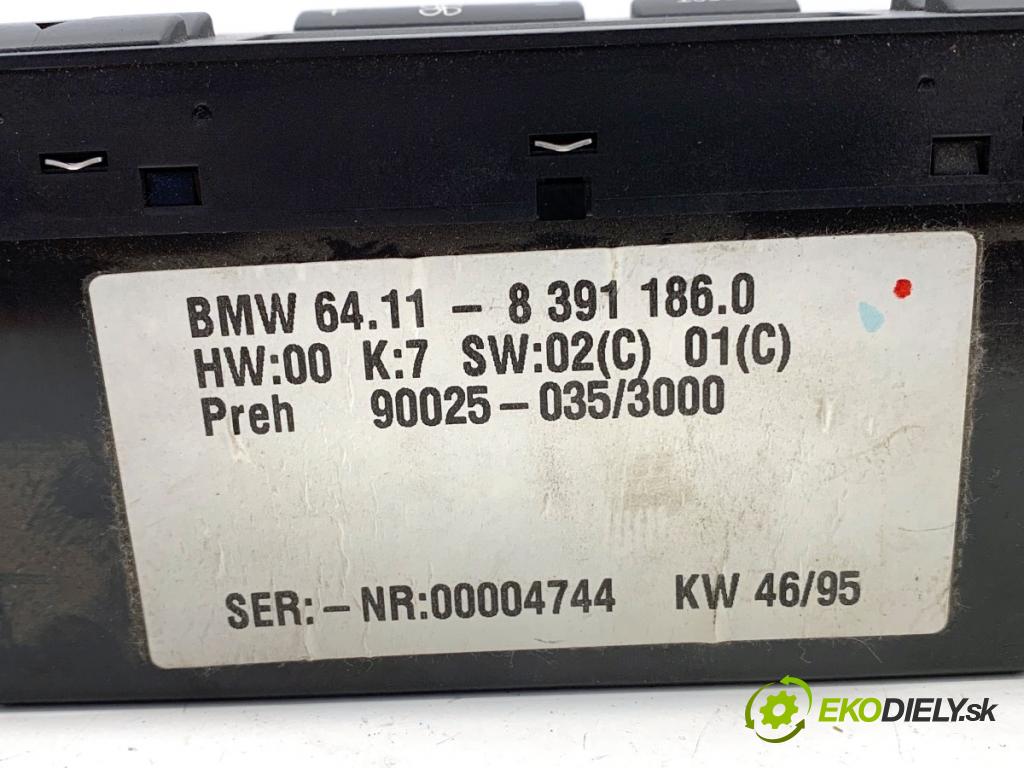 BMW E39 sedan 1995 142 kW 528 i 2793 Panel ovládania kúrenia 8391186 (Prepínacie páčky pod volantom)