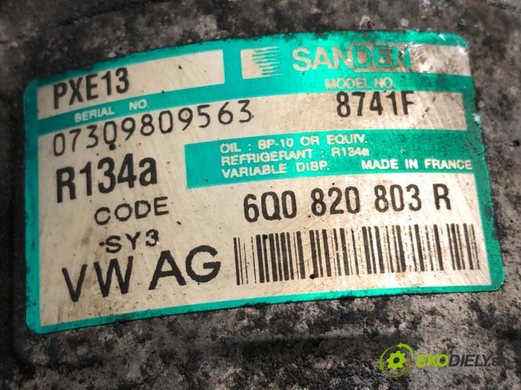 SKODA FABIA I Kombi 2005 55 kW 1.4 16V 1390 Kompresor klimatizácie 6Q0820803R (Kompresor klimatizácie)