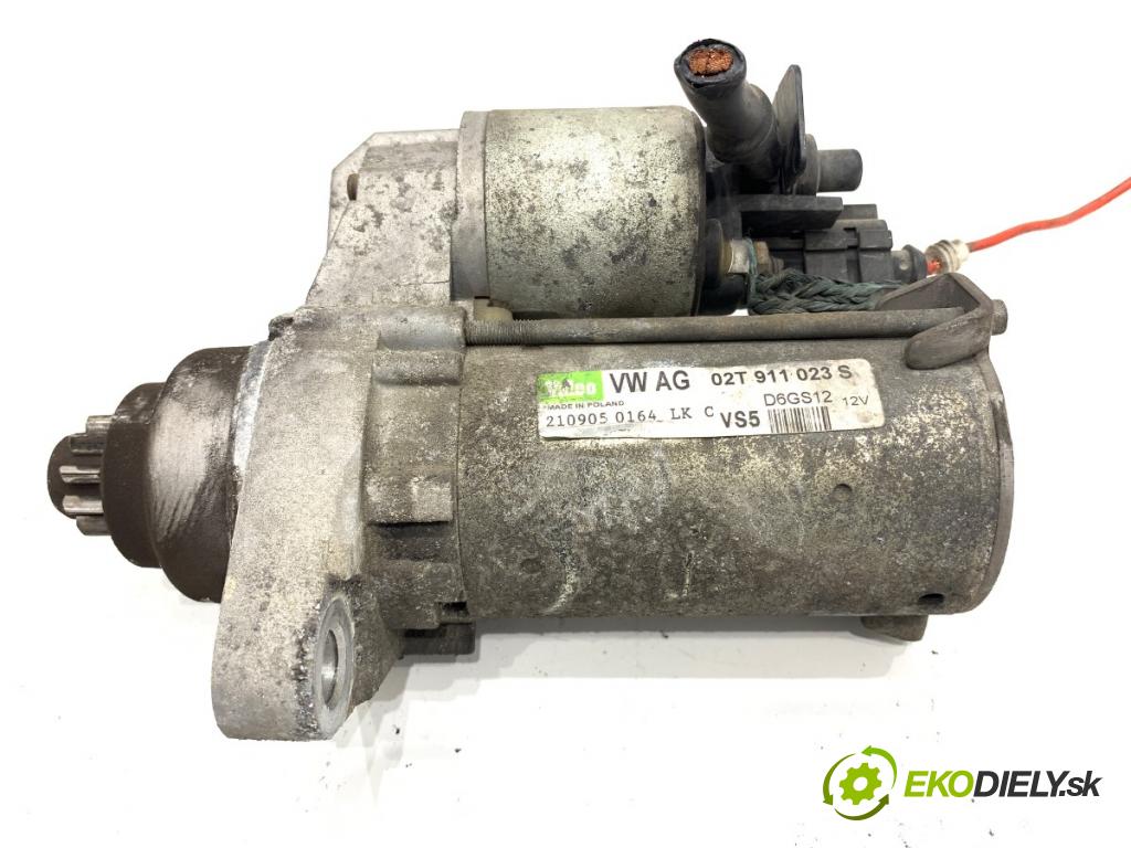 SKODA FABIA I Kombi 2005 55 kW 1.4 16V 1390 startér 02T911023S (Startéry)