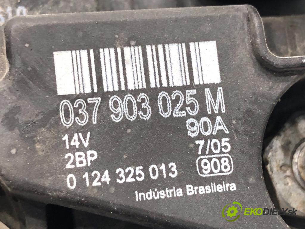 SKODA FABIA I Kombi 2005 55 kW 1.4 16V 1390 Alternátor 037903025M (Alternátor)