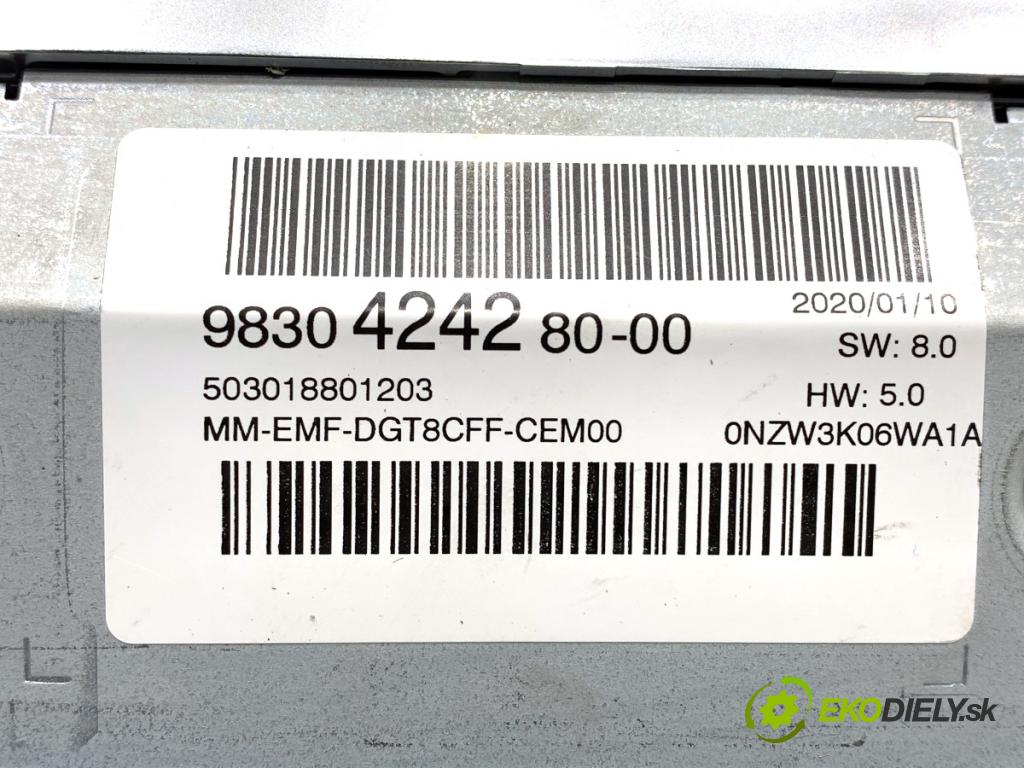 PEUGEOT 3008 SUV 2020 96 kW 1.2 THP/ PureTech 130 1199 Dislpej 9830424280 (Prístrojová doska)