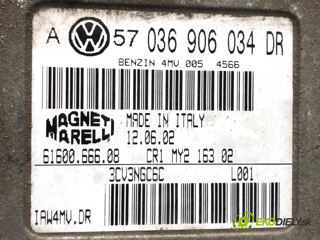 VW GOLF IV Kombi 2002 77 kW 1.6 16V 1598 riadiaca jednotka Motor 036906034DR (Riadiaca jednotka)