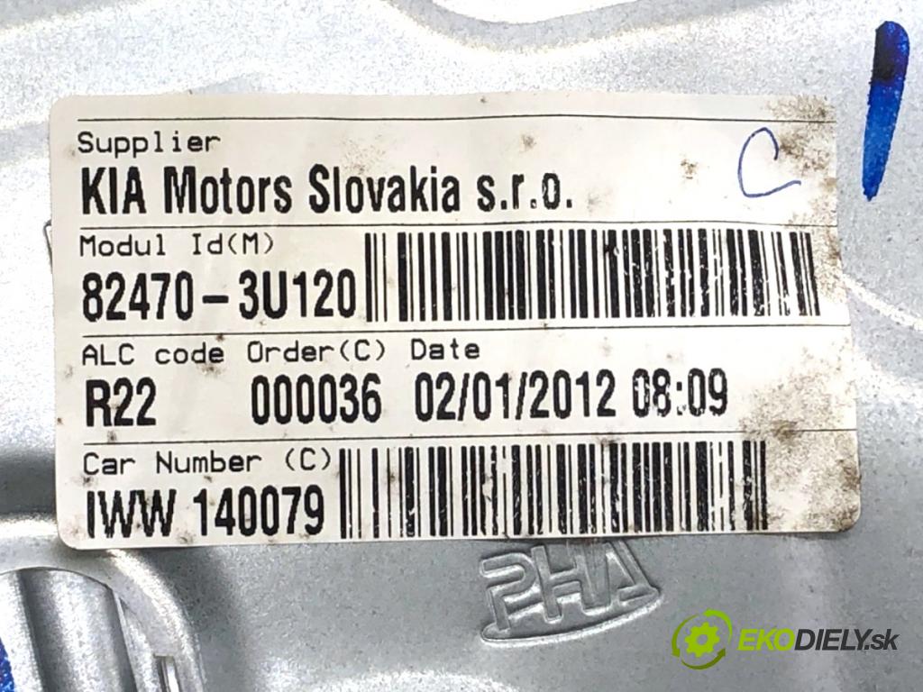 KIA SPORTAGE III SUV 2012 100 kW 2.0 CRDi AWD 1995 mechanismus okna levý přední část 82470-3U120