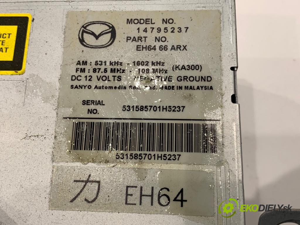 MAZDA CX-7 SUV 2012 127 kW 2.2 MZR-CD AWD (ER10A) 2184 RADIO EH6466ARX (Audio zariadenie)