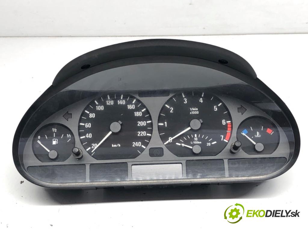BMW E46 sedan 1998 87 kW 318 i 1895 prístrojovka 8386092 (Přístrojové desky, displeje)