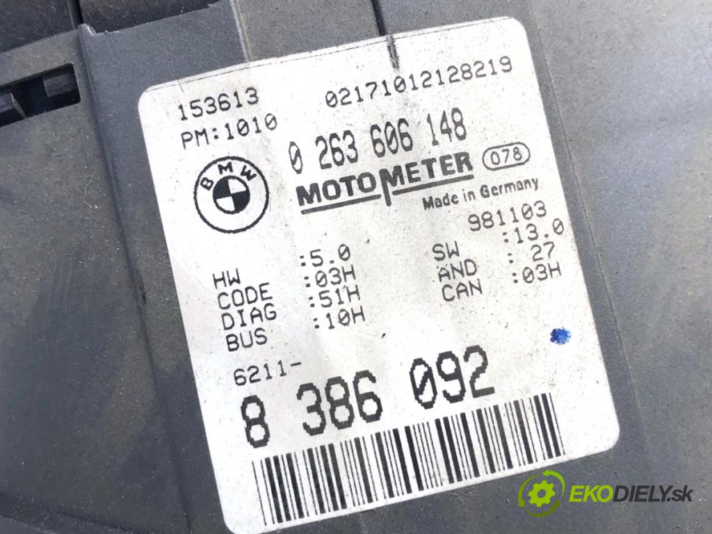 BMW E46 sedan 1998 87 kW 318 i 1895 Prístrojovka 8386092 (Prístrojová doska)