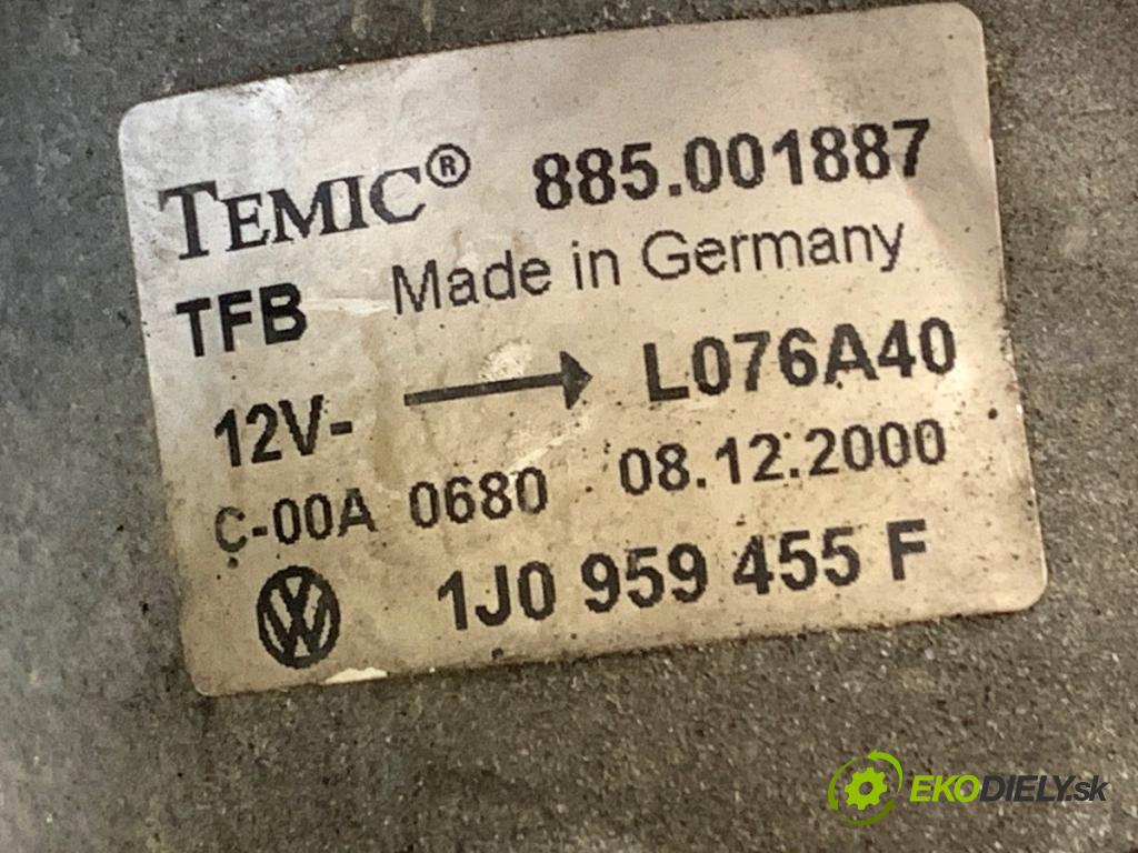VW BORA I sedan 2001 85 kW 1.9 TDI 1896 Ventilátor chladiča 1J0959455F (Ventilátor)