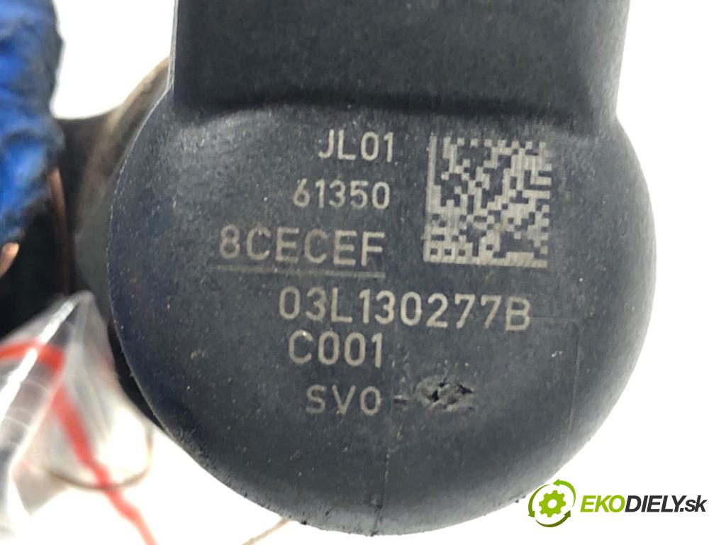 VW POLO V liftback 2011 66 kW 1.6 TDI 1598 vstrekovač 03L130277B (Vstrekovač paliva)