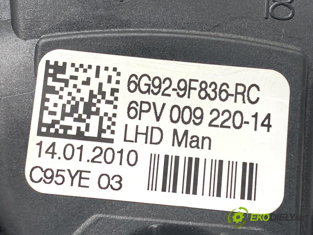 FORD MONDEO MK4 liftback 2010 92 kW 1.8 TDCi 1753 Potenciometer plynu 6G92-9F836-RC (Potenciometer plynového pedálu)