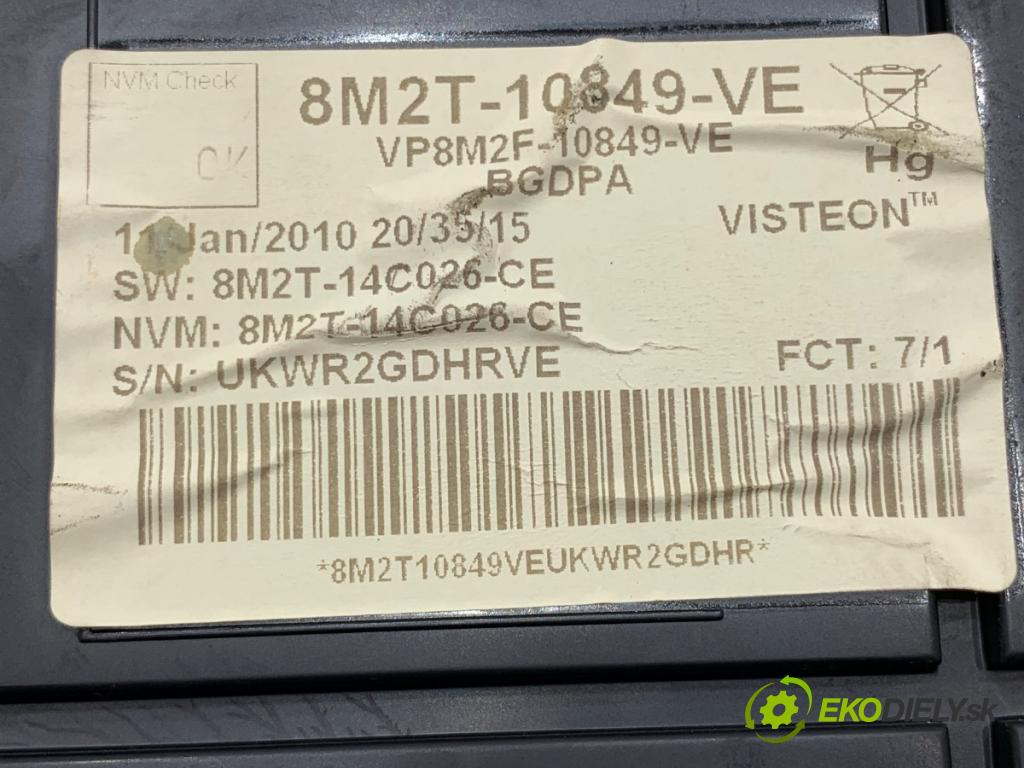 FORD MONDEO MK4 liftback 2010 92 kW 1.8 TDCi 1753 Prístrojovka 8M2T-10849-VE (Prístrojová doska)