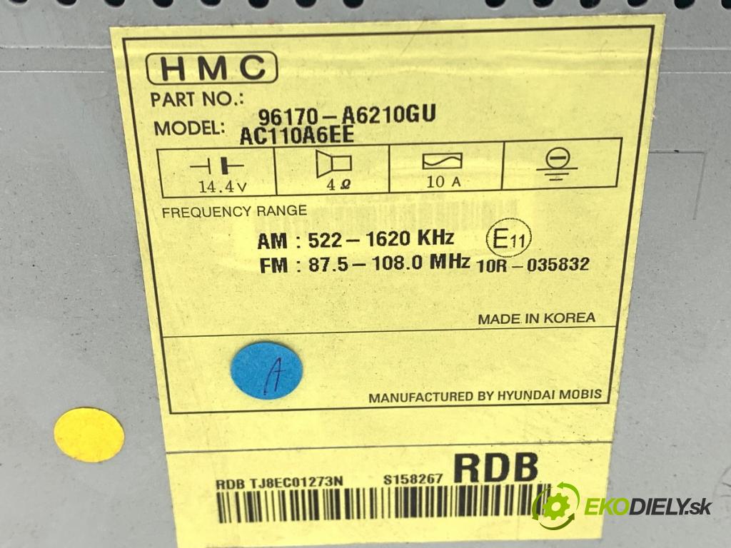 HYUNDAI i30 liftback 2015 66 kW 1.4 CRDi 1396 RADIO 96170-A6210 (Audio zariadenie)