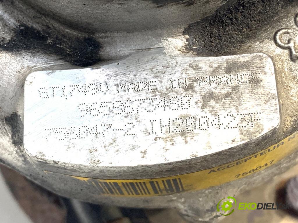 PEUGEOT 307 CC kabriolet 2005 100 kW 2.0 HDi 135 1997 Turbodúchadlo,turbo 9658673480 (Turbodúchadlo (kompletné))