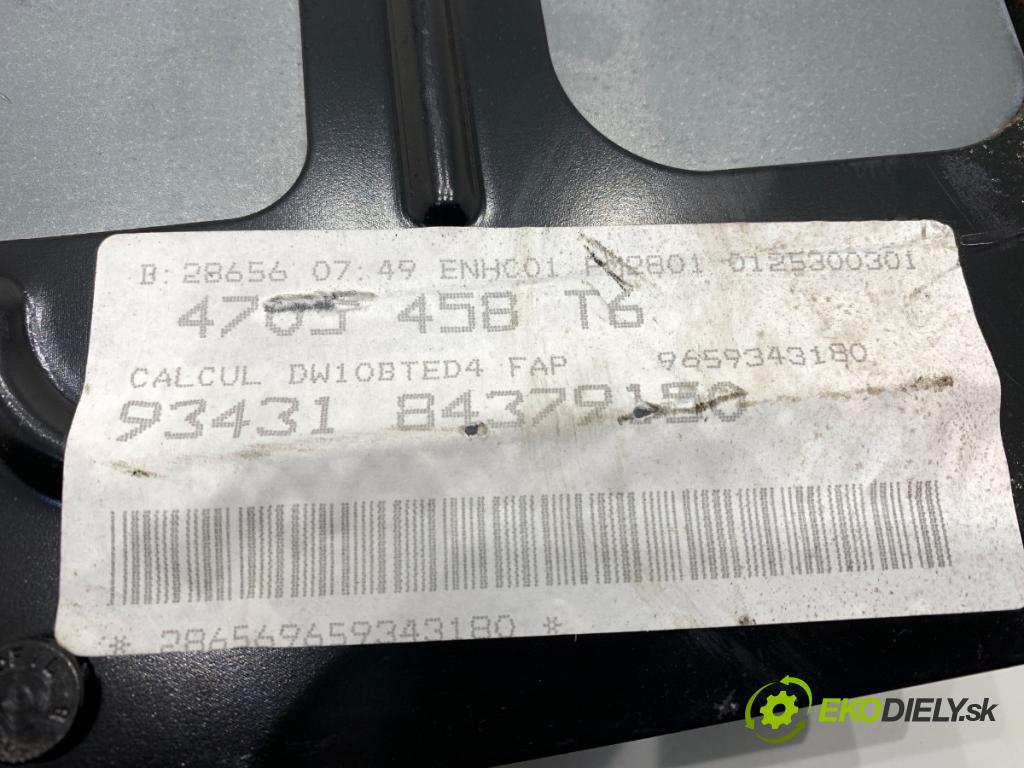PEUGEOT 307 CC kabriolet 2005 100 kW 2.0 HDi 135 1997 riadiaca jednotka Motor 9659343180 (Riadiaca jednotka)