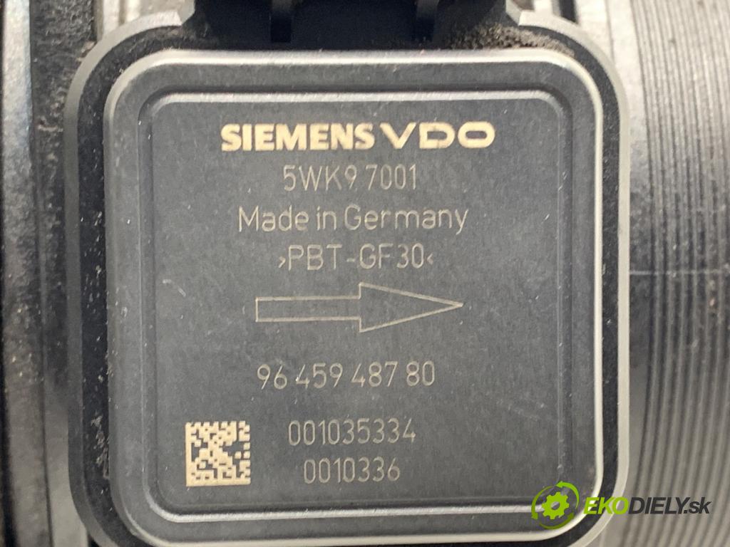 PEUGEOT 307 CC kabriolet 2005 100 kW 2.0 HDi 135 1997 Váha vzduchu 9645948780 (Váha vzduchu)