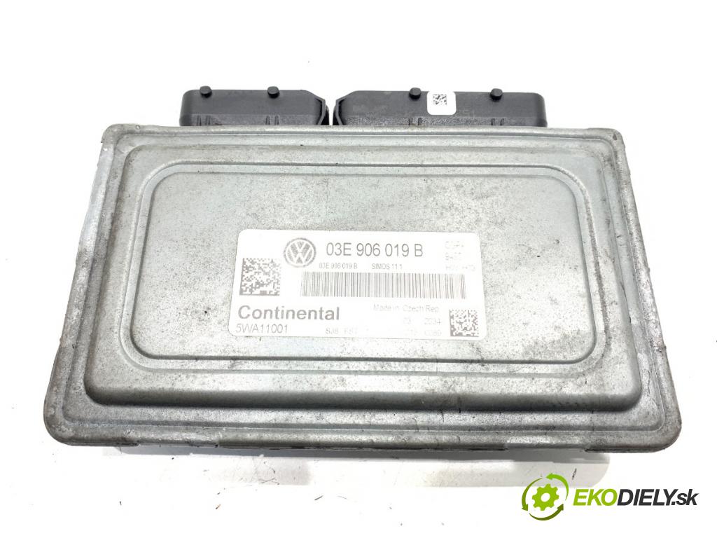 VW POLO V liftback 2012 51 kW 1.2 1198 riadiaca jednotka Motor 03E906019B (Riadiaca jednotka)