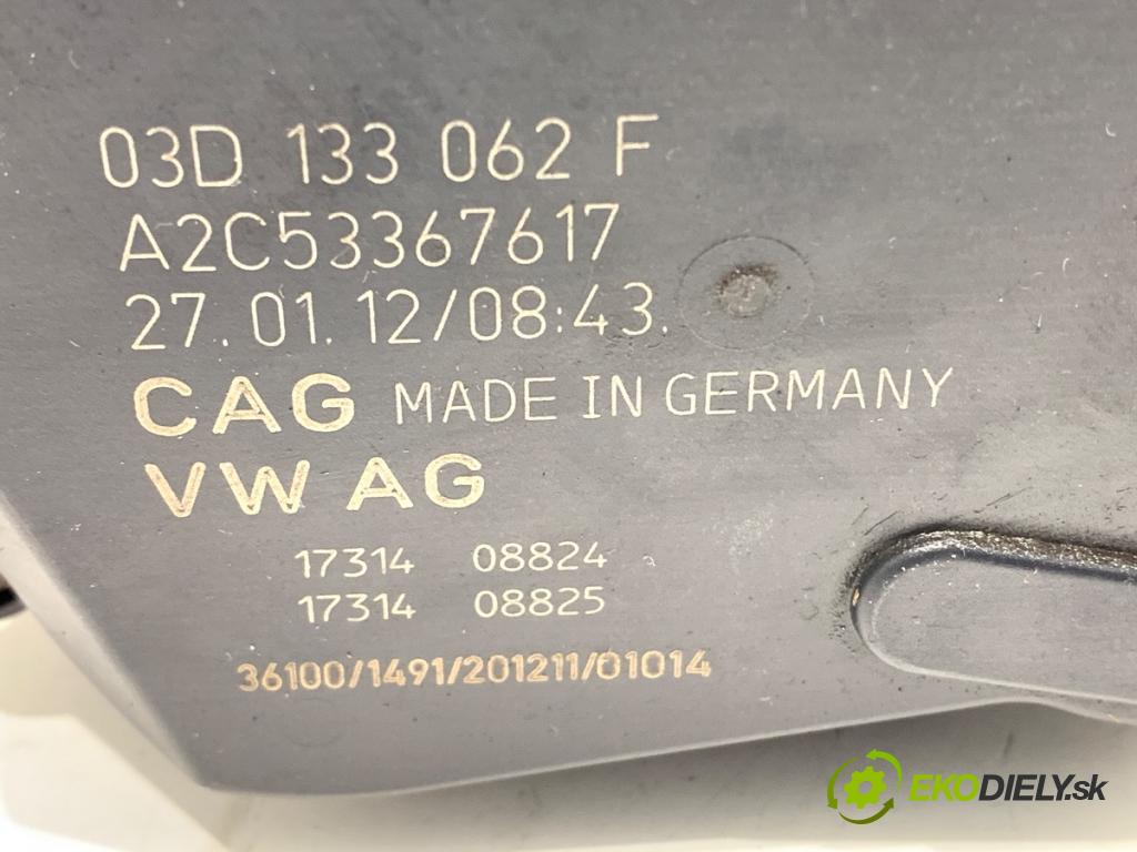VW POLO V liftback 2012 51 kW 1.2 1198 Škrtiaca klapka 03D133062F (Škrtiaca klapka)