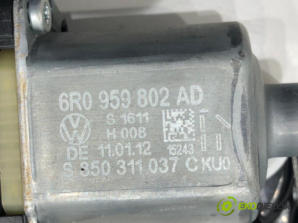 VW POLO V liftback 2012 51 kW 1.2 1198 mechanismus okna pravý přední část 6R0959802AD