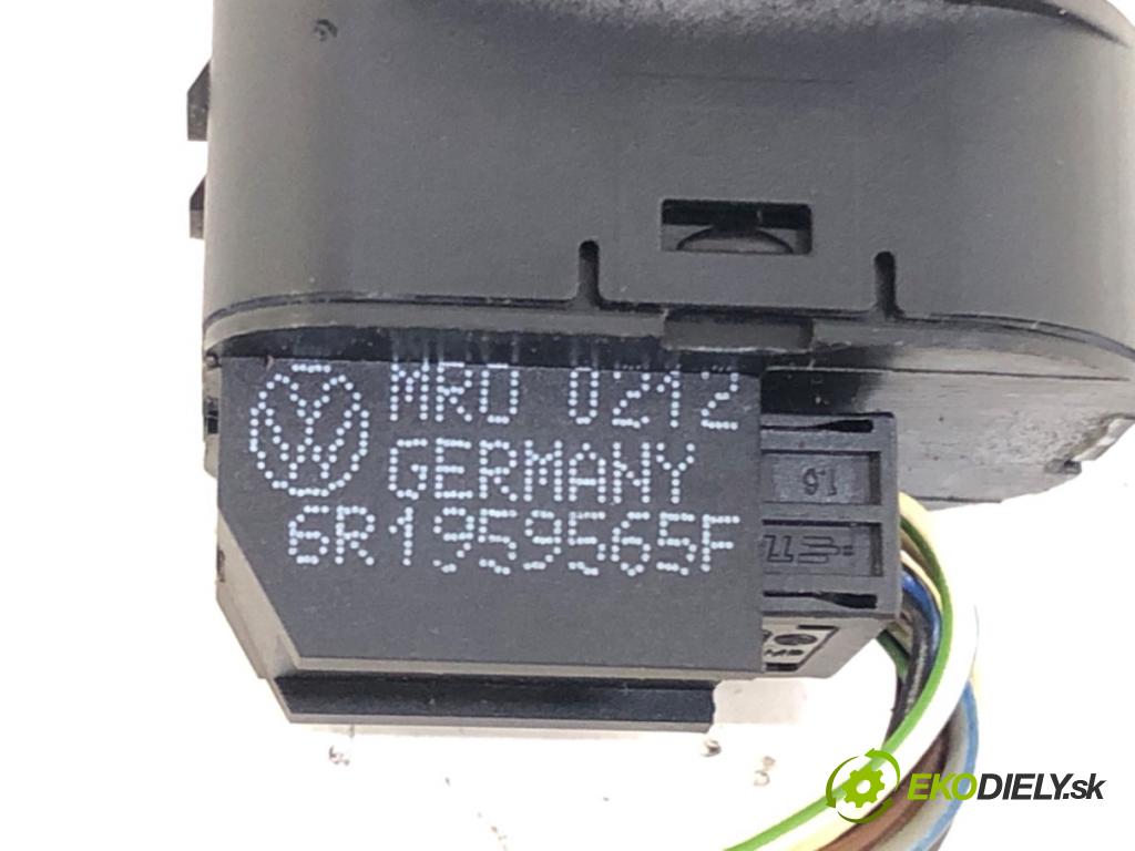 VW POLO V liftback 2012 51 kW 1.2 1198 Prepínač nastavenia spätných zrkadiel 6R1959565F (Prepínacie páčky pod volantom)