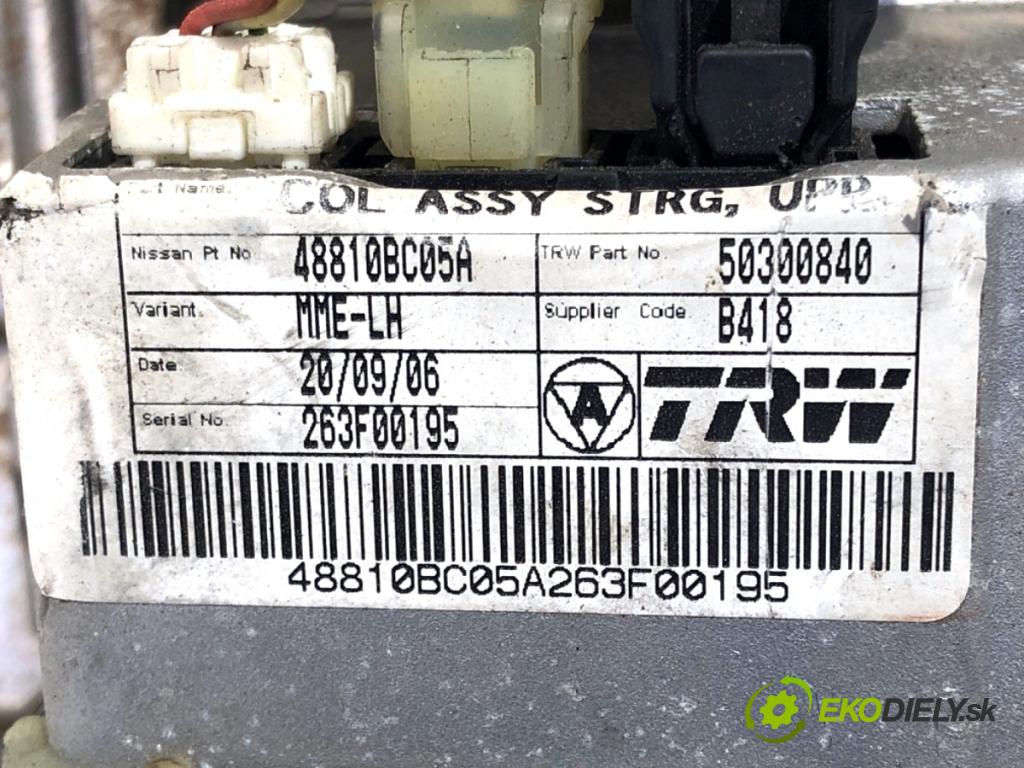 NISSAN MICRA K12 liftback 2005 59 kW 1.2 16V 1240 Pumpa servočerpadlo elektrická 48810BC05A