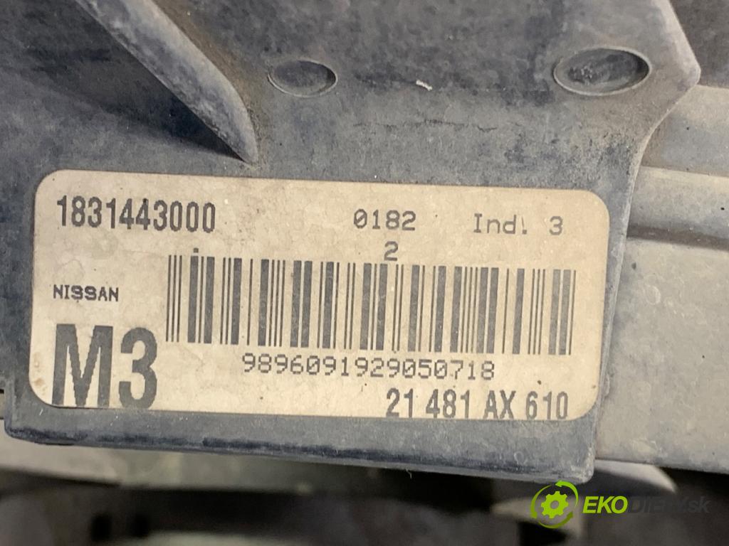 NISSAN MICRA K12 liftback 2005 59 kW 1.2 16V 1240 ventilátor chladiče 21481AX610 (Ventilátory)