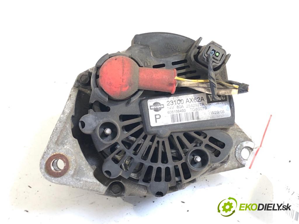 NISSAN MICRA K12 liftback 2005 59 kW 1.2 16V 1240 Alternátor 23100AX62A (Alternátor)