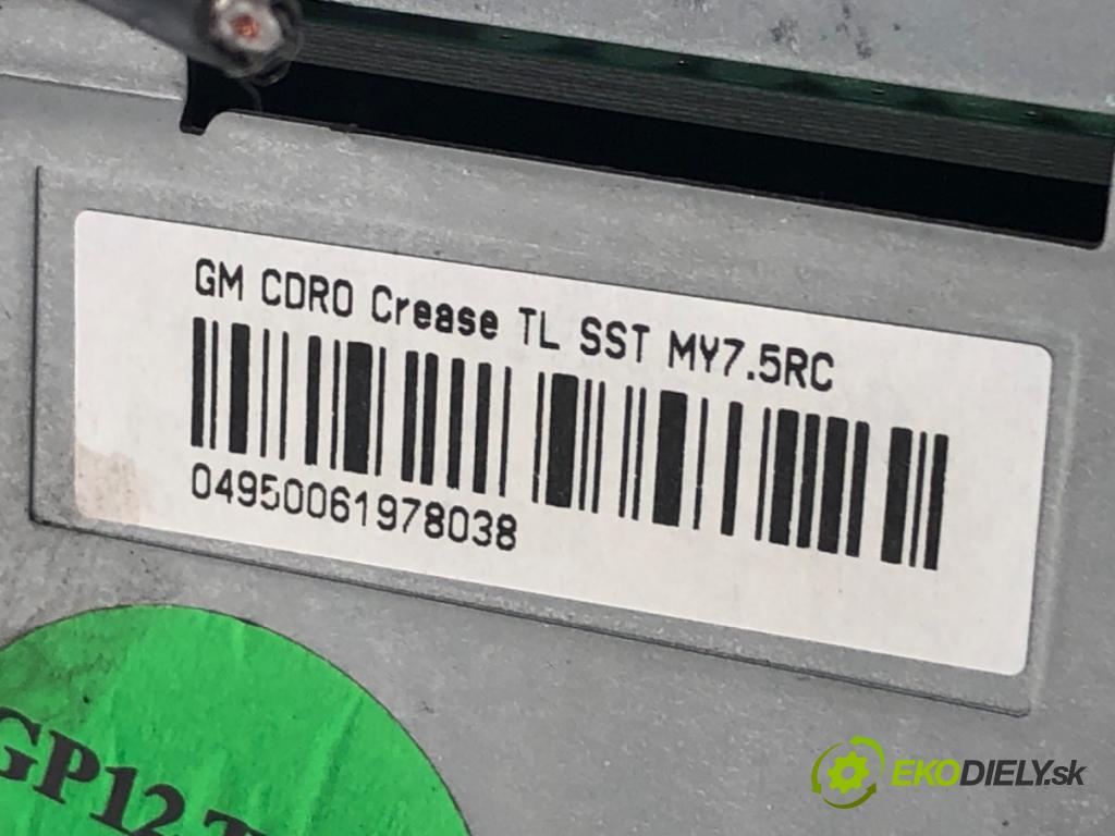 OPEL CORSA D liftback 2008 59 kW 1.2 (L08, L68) 1229 RADIO 13262382 (Audio zariadenie)