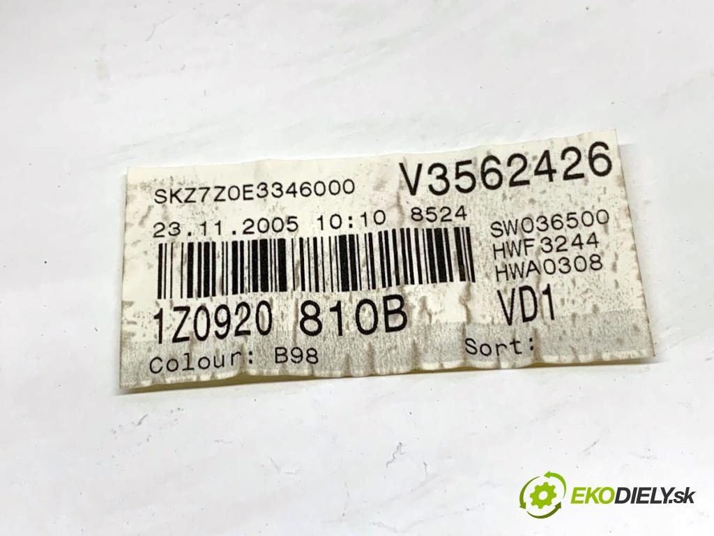 SKODA OCTAVIA II liftback 2005 85 kW 1.6 FSI 1598 Prístrojovka 1Z0920810B (Prístrojová doska)