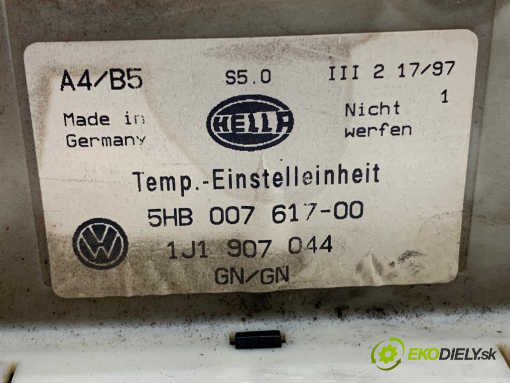 VW PASSAT B5 sedan 1997 66 kW 1.9 TDI 1896 Panel ovládania kúrenia 1J1907044 (Prepínacie páčky pod volantom)
