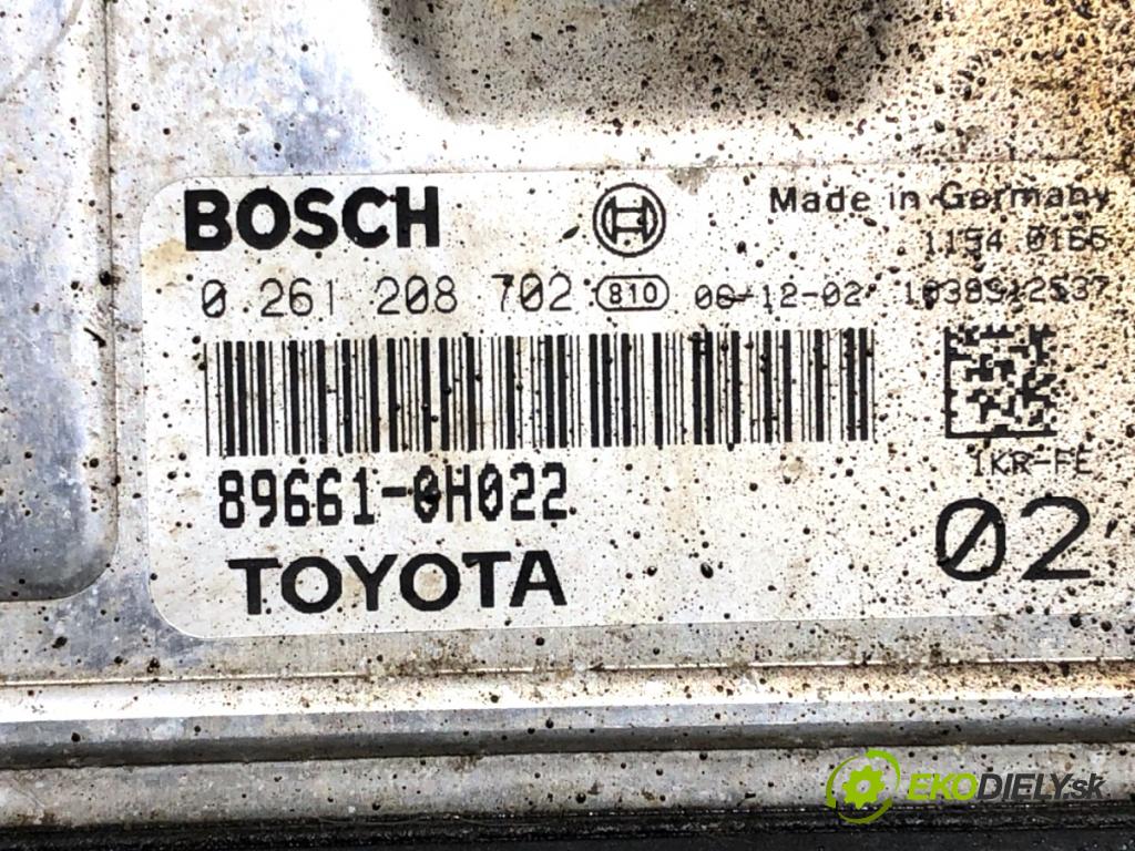 PEUGEOT 107 liftback 2007 50 kW 1.0 998 riadiaca jednotka Motor 0261208702 (Riadiaca jednotka)