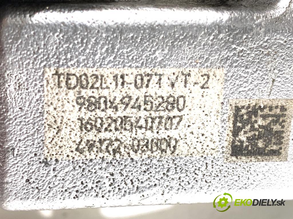 PEUGEOT 208 I liftback 2016 55 kW 1.6 HDi / BlueHDi 75 1560 turbo 9804945280 (Turbodúchadla (kompletní))