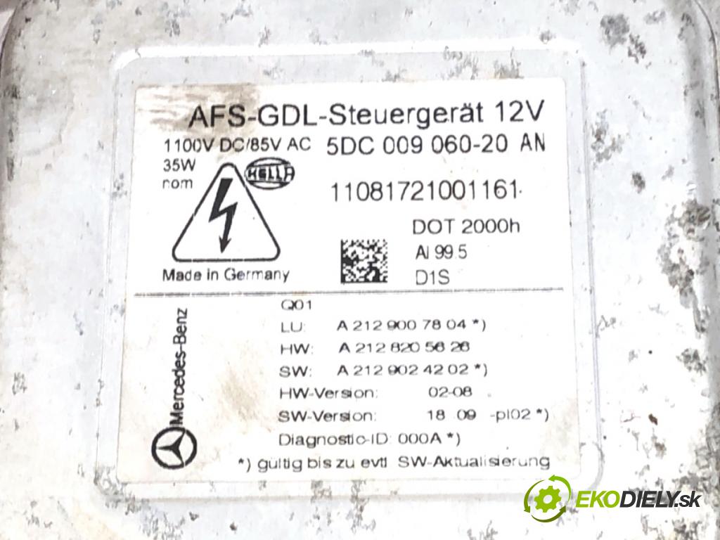 MERCEDES-BENZ S212 Kombi 2012 100 kW E 200 CDI / BlueTEC (212.205, 212.206) 2143 Menič XENON A2129007804 (Riadiaca jednotka xenónu)