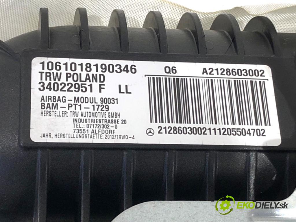 MERCEDES-BENZ S212 Kombi 2012 100 kW E 200 CDI / BlueTEC (212.205, 212.206) 2143 AirBag spolujazdca A2128603002 (Airbag)