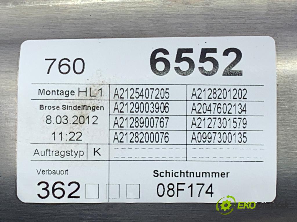 MERCEDES-BENZ S212 Kombi 2012 100 kW E 200 CDI / BlueTEC (212.205, 212.206) 2143 mechanismus okna levý zadní část