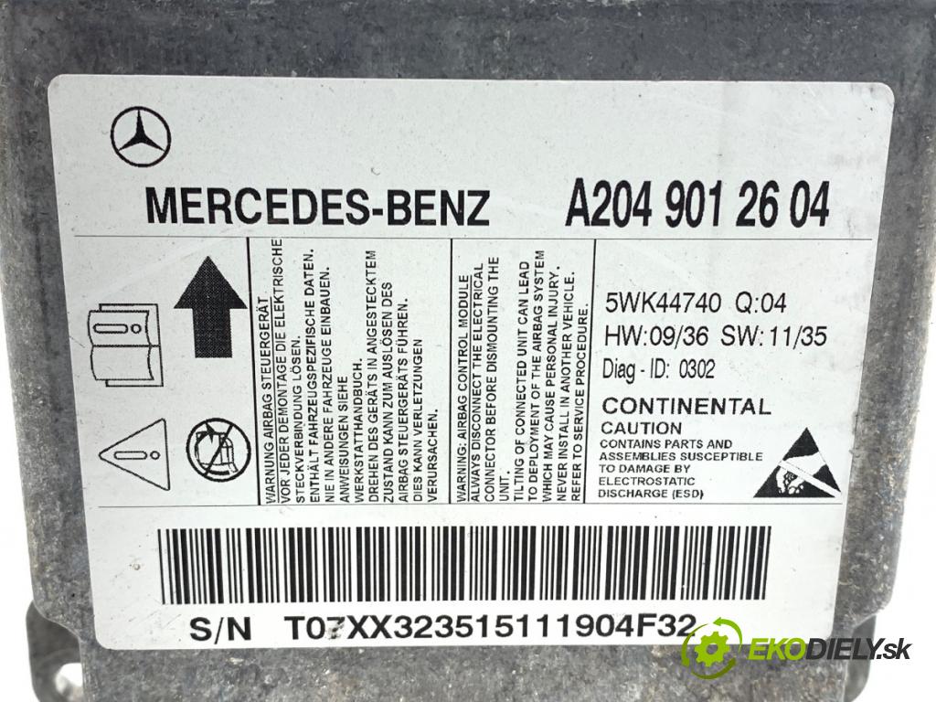 MERCEDES-BENZ S204 Kombi 2008 135 kW C 200 Kompressor (204.241) 1796 senzor airbag A2049012604 (Snímač)
